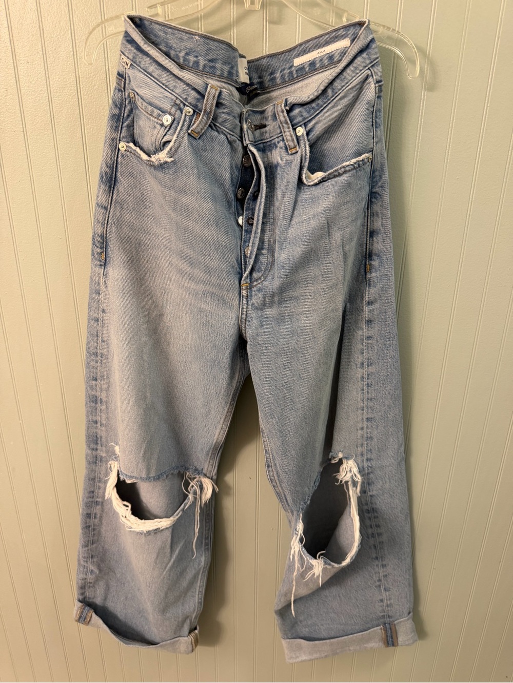 Citizens Of Humanity Light Blue Button-Fly Jeans